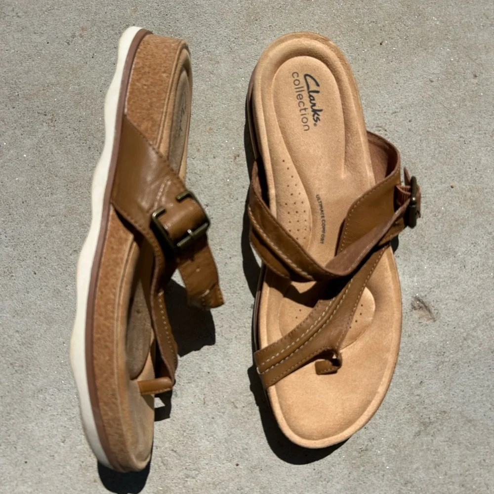 Clarks Women's Collection Brynn Madi Sand Interest Sandals Size - Picture 1 of 6